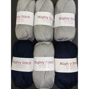 KNIT PICKS MIGHTY STITCH YARN 6 SKEINS